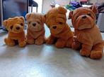 4 knuffels honden familie / hond knuffel / stoere familie, Ophalen of Verzenden, Zo goed als nieuw, Hond
