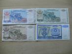 (4) . SERVIE - KRAJINE . 1993 dinara . 4 stuks VERSCHILLENDE, Ophalen of Verzenden, Buitenland, Bankbiljetten