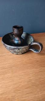 prachtige retro kandelaar, gesign. HR, vintagepiece, Ophalen of Verzenden