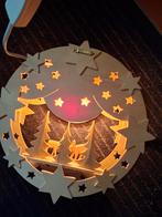 Houten Kerstdecoratie met Sterren en Rendieren, Diversen, Kerst, Ophalen of Verzenden