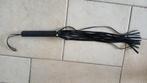 Leren zweep flogger zwart fetish kinky, Ophalen of Verzenden, Gebruikt