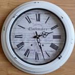 Chester Clockmaker retro / vintage wandklok Ø 43cm, Analoog, Ophalen of Verzenden, Wandklok, Zo goed als nieuw