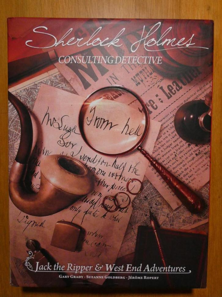 Sherlock Holmes Bordspel, Hobby en Vrije tijd, Gezelschapsspellen | Bordspellen, Zo goed als nieuw, Een of twee spelers, Drie of vier spelers