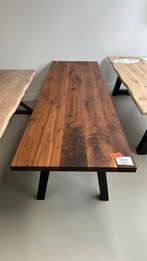Eettafel black walnoot, 280x90x5cm!, Ophalen, 200 cm of meer, 50 tot 100 cm, Zo goed als nieuw
