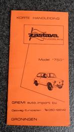 Zastava 750 oldtimerauto 1971 handleiding, Verzenden
