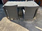 Tuinset, Tuin en Terras, Tuinsets en Loungesets, Ophalen, 4 zitplaatsen, Gebruikt, Eettafel