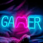 neon verlichting led 'Gamer' op plexiglas met schakelaar, Huis en Inrichting, Lampen | Wandlampen, Nieuw, Ophalen of Verzenden