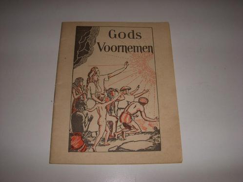 Jaren 30/40 folder Jehova Getuigen '' Gods Voornemen '', Verzamelen, Religie, Gebruikt, Overige religies, Boek, Ophalen of Verzenden