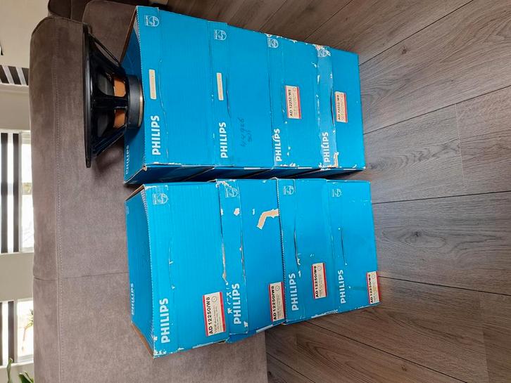 Philips woofers 6 stuks, Audio, Tv en Foto, Luidsprekers, Gebruikt, Front, Rear of Stereo speakers, Minder dan 60 watt, Philips