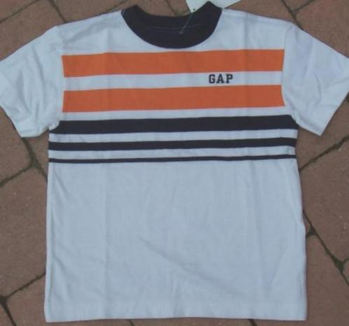 GAP t-shirt wit/oranje maat 104 *NIEUW* (3971), Kinderen en Baby's, Kinderkleding | Maat 104, Nieuw, Jongen, Shirt of Longsleeve