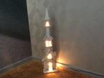 Houten kerkje met verlichting, Diversen, Kerst, Ophalen of Verzenden, Gebruikt
