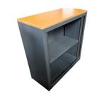 Roldeurkast Antraciet Beuken H103xB100xD43, Huis en Inrichting, Kasten | Roldeurkasten en Archiefkasten, Kunststof, Gebruikt, 100 tot 150 cm