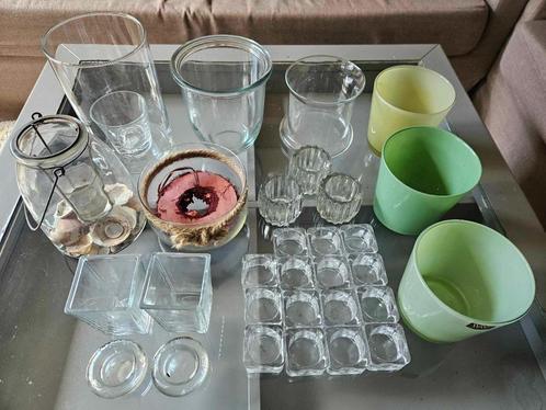 Several candle holders, Huis en Inrichting, Woonaccessoires | Kandelaars en Kaarsen, Zo goed als nieuw, Kandelaar, Minder dan 25 cm