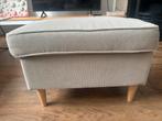 Stijlvolle poef / voetenbank, Minder dan 50 cm, Ophalen of Verzenden, Zo goed als nieuw, Stof