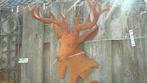 hert gietijzeren muurdecoratie, Ophalen of Verzenden, Nieuw