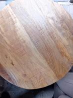 Mangohouten salontafel!, 50 tot 100 cm, Minder dan 50 cm, Rond, Zo goed als nieuw