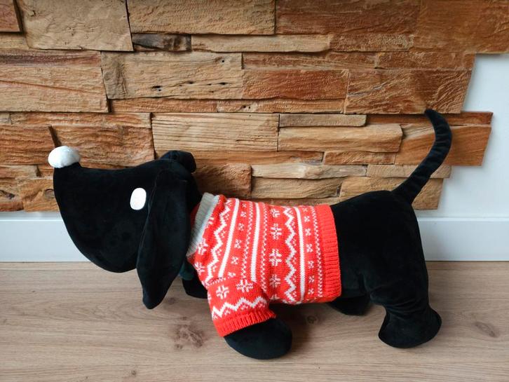 Hema Takkie kersteditie met kersttrui en strikje 64 cm!!!, Kinderen en Baby's, Speelgoed | Knuffels en Pluche, Zo goed als nieuw