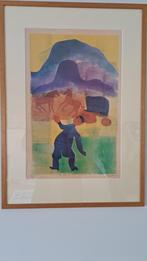 Zeefdruk: H.N. Werkman, De Gedwongen Terugkeer, 1941, Antiek en Kunst, Ophalen