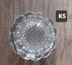 Antiek & Retro Kristal/Glaswerk - Zoutschaaltjes, Schaal, Rond, Ophalen of Verzenden, Glas
