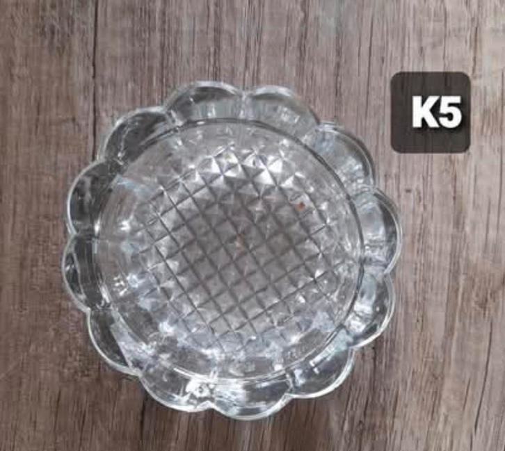 Antiek & Retro Kristal/Glaswerk - Zoutschaaltjes, Huis en Inrichting, Woonaccessoires | Schalen en Manden, Zo goed als nieuw, Schaal