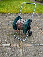 Tuinslangwagen met 15 meter tuinslang, Tuin en Terras, Ophalen, Gebruikt, Tuinslang
