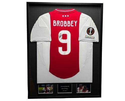 Brian Brobbey AFC Ajax 24/25 ingelijst gesigneerd shirt, Verzamelen, Sportartikelen en Voetbal, Nieuw, Shirt, Ajax, Ophalen of Verzenden