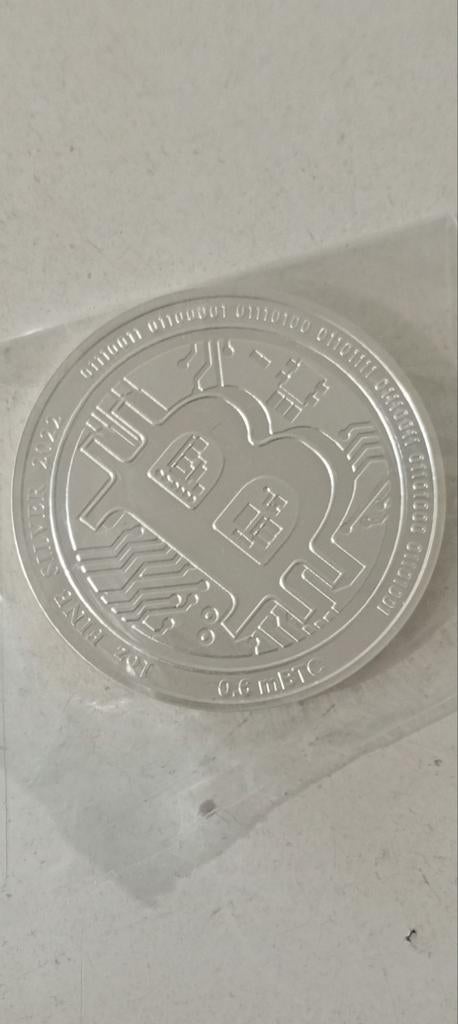 VERZAMELEN BTC MUNTEN
999,9 1 OUNCE ZILVER
VASTE PRIJS 150 E, Postzegels en Munten, Munten | Europa | Euromunten, Ophalen of Verzenden