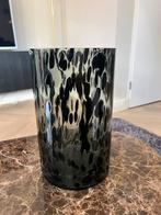 Cilinder Tijger Vaas, Huis en Inrichting, Woonaccessoires | Vazen, Ophalen, Zwart, Minder dan 50 cm, Glas