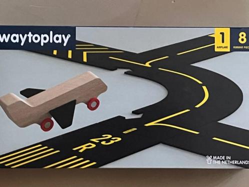 Waytoplay vliegveld runway met houten vliegtuig *LAATSTSE*, Kinderen en Baby's, Speelgoed | Racebanen, Nieuw, Onderdelen, Handmatig