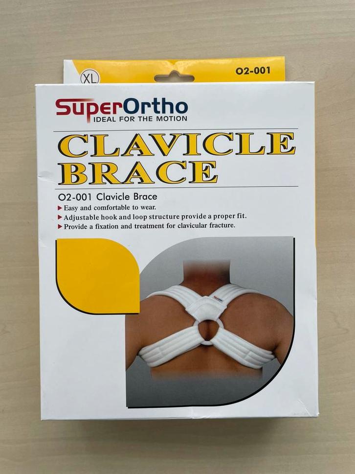 SuperOrtho Clavicle Brace / schouderbrace XL, Diversen, Braces, Zo goed als nieuw, Ophalen of Verzenden