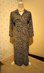 Provence,  grijsachtig-zwart-wit printje jurk,  maat 42., Zwart, Maat 42/44 (L), Ophalen of Verzenden, Zo goed als nieuw