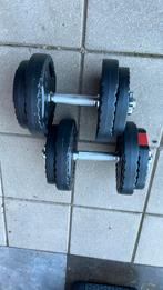 Halters 10kg per stuk, Sport en Fitness, Fitnessmaterialen, Ophalen, Zo goed als nieuw, Halterset