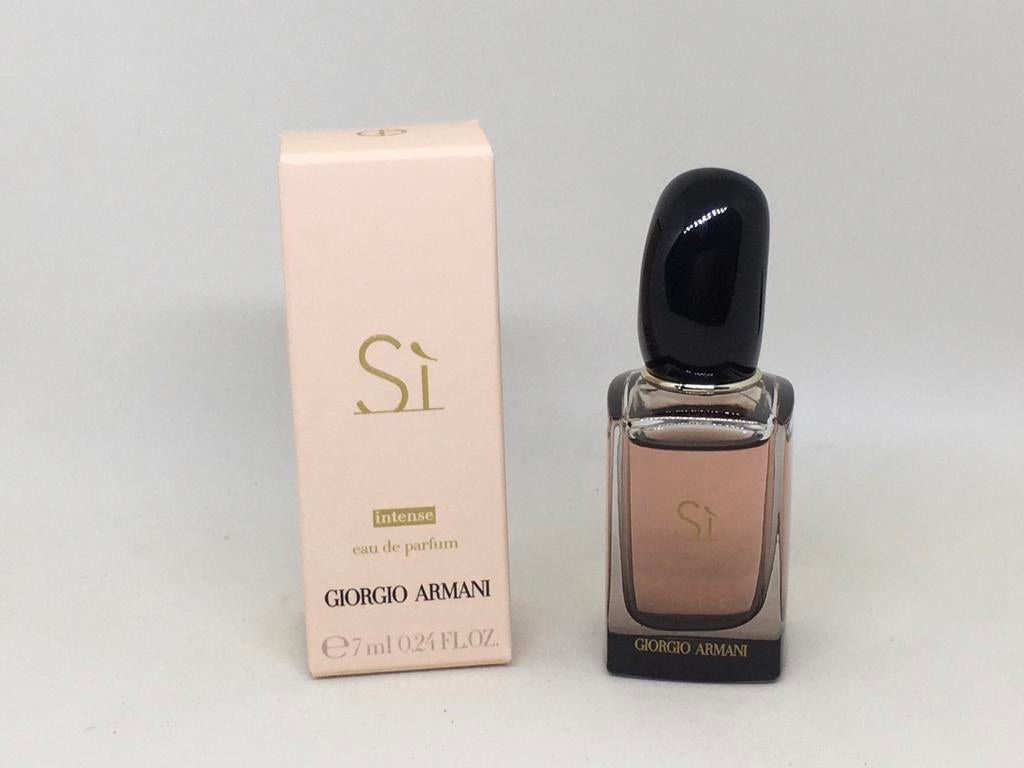 Parfumminiatuur Si Intense Giorgio Armani 7 ml Eau de Parfum, Verzenden, Nieuw, Miniatuur, Gevuld