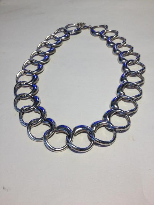 zilveren collier 925 zilver, Sieraden, Tassen en Uiterlijk, Kettingen, Zo goed als nieuw, Zilver, Zilver, Ophalen of Verzenden