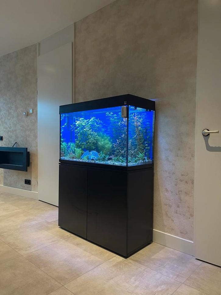 Trofis Colisa A-1000 Zwart - Aquarium Met LED, Dieren en Toebehoren, Vissen | Aquaria en Toebehoren, Zo goed als nieuw, Leeg aquarium