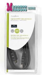 High Speed ​​HDMI Kabel met Ethernet, 4K,3D 10.2 Gbps, 2,0M, Nedis, Nieuw, 2 tot 5 meter, Info@marbeco.nl