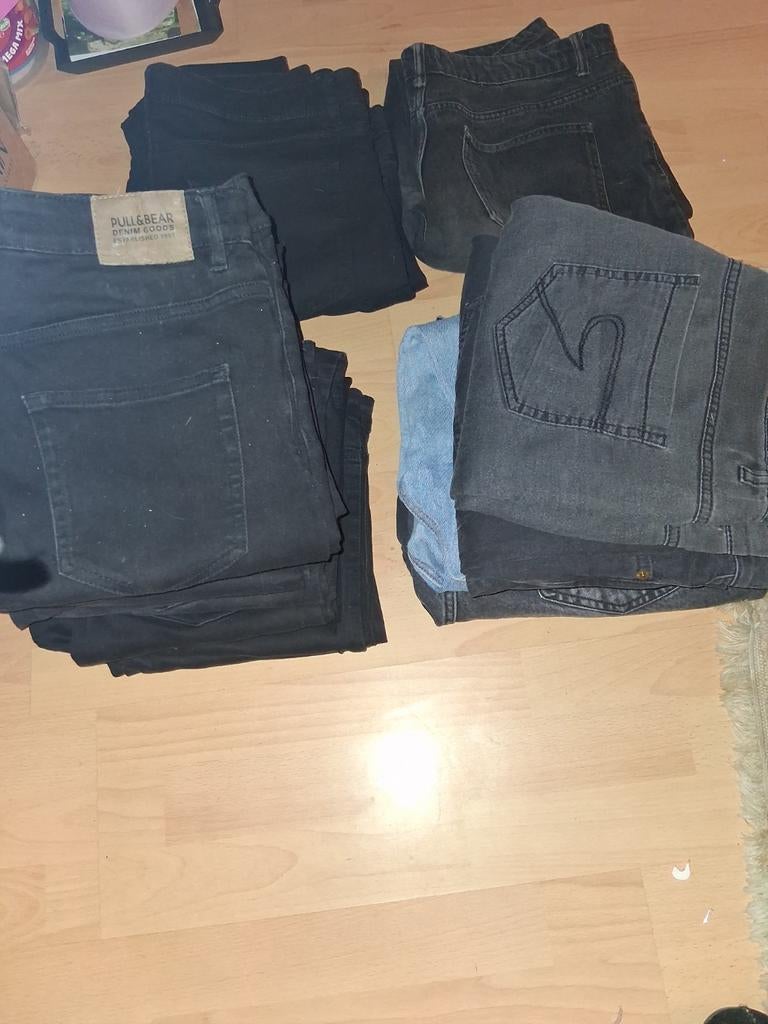 Diverse jeans, skinny en loose fit, Kleding | Heren, Zwart, Overige jeansmaten, Ophalen of Verzenden, Pull&Bear