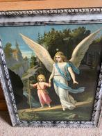 Grote prent engel met kind, Antiek en Kunst, Ophalen of Verzenden