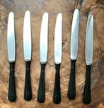 Vintage sola messen zwart handvat, Huis en Inrichting, Keuken | Bestek, Ophalen of Verzenden, Gebruikt, Rvs of Chroom, Los bestek