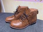 Nieuwe retro koe lederen laarsen maat 45, Bruin, Boots, Nieuw, Ophalen of Verzenden