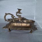 bureauset / inktstel ( ? ) koper antiek op pootjes, Antiek en Kunst, Ophalen, Koper