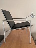 Design stoel Spectrum Mart Visser zwart leer, RVS,, Antiek en Kunst, Kunst | Designobjecten, Ophalen