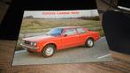 Folder TOYOTA  CARINA 1600  ,  1977, Verzenden, Zo goed als nieuw, Toyota