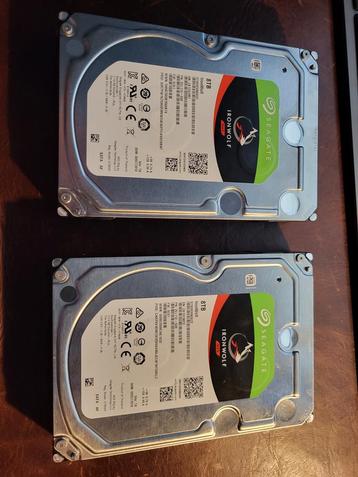 2x Seagate IronWolf 8TB HDD - NAS Schijven beschikbaar voor biedingen