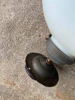 Opaline glazen bol / hanglamp , Art Deco jaren 50, Gebruikt, Onbekend, Ophalen of Verzenden, Glas