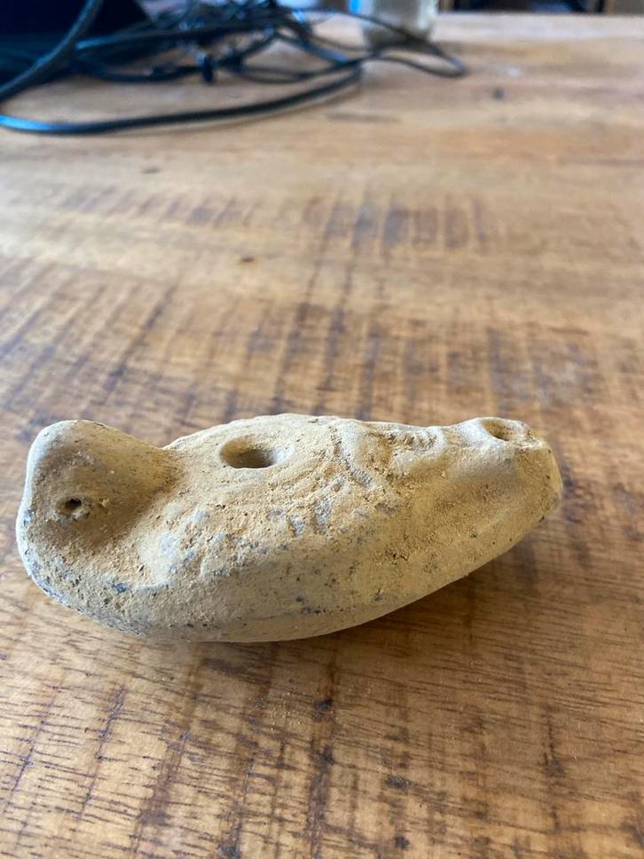 Antiek Klein Olielampje - Maya Steen / klei bodemvondsten, Antiek en Kunst, Antiek | Overige Antiek, Ophalen