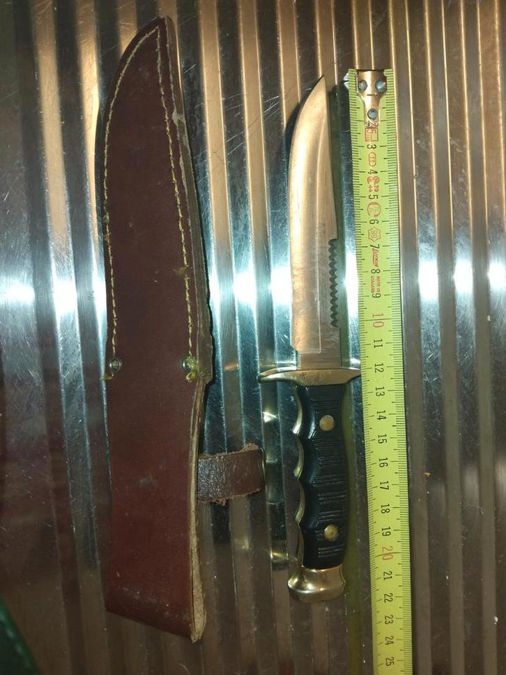 Muela Survivalmes jachtmes - Roestvrijstaal - 21cm, Caravans en Kamperen, Kampeeraccessoires, Ophalen of Verzenden