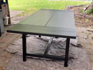 Ikea uitschuifbare zwarte tafel nordviken 152 - 223cm beschikbaar voor biedingen