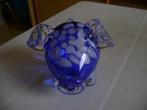 blauw glazen varken van 10cm langx9hoog, Ophalen of Verzenden, Zo goed als nieuw, Dier