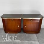 Twee vintage, Mid Century nachtkastjes, kastjes, retro, Ophalen, Gebruikt, -, -